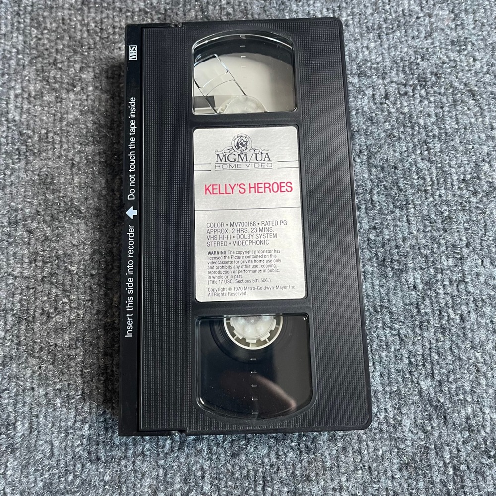 Kellys Heroes VHS Clint Eastwood Telly Savalas MGM UA 1970 War Comedy M700168 - Picture 6 of 10